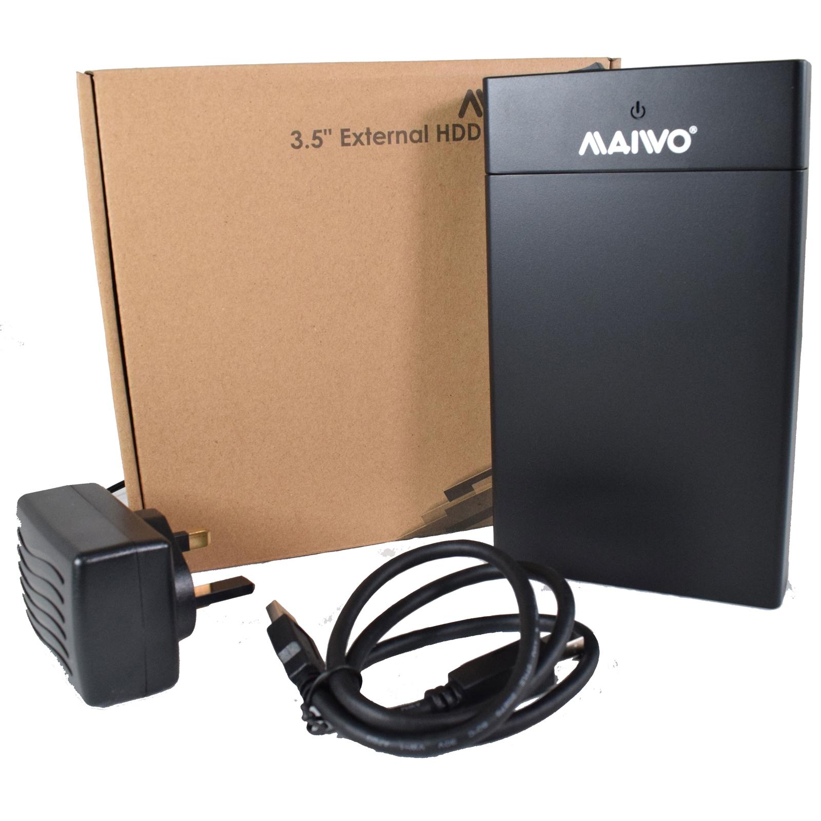 Maiwo K3568A USB 3.0 External Hard Drive Enclosure for 3.5" SATA HDD with Power Adapter thumbnail 4