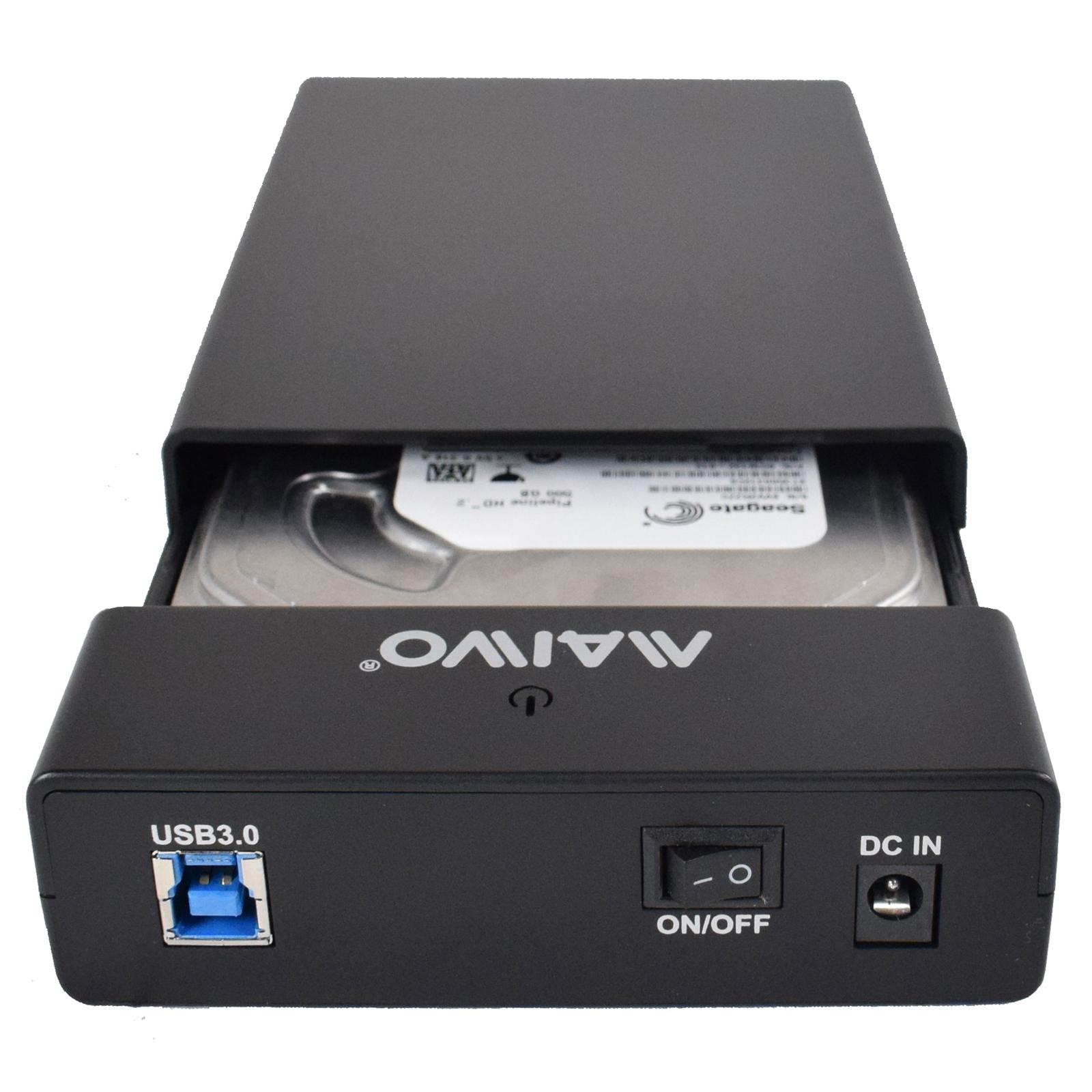 Maiwo K3568A USB 3.0 External Hard Drive Enclosure for 3.5" SATA HDD with Power Adapter thumbnail 3