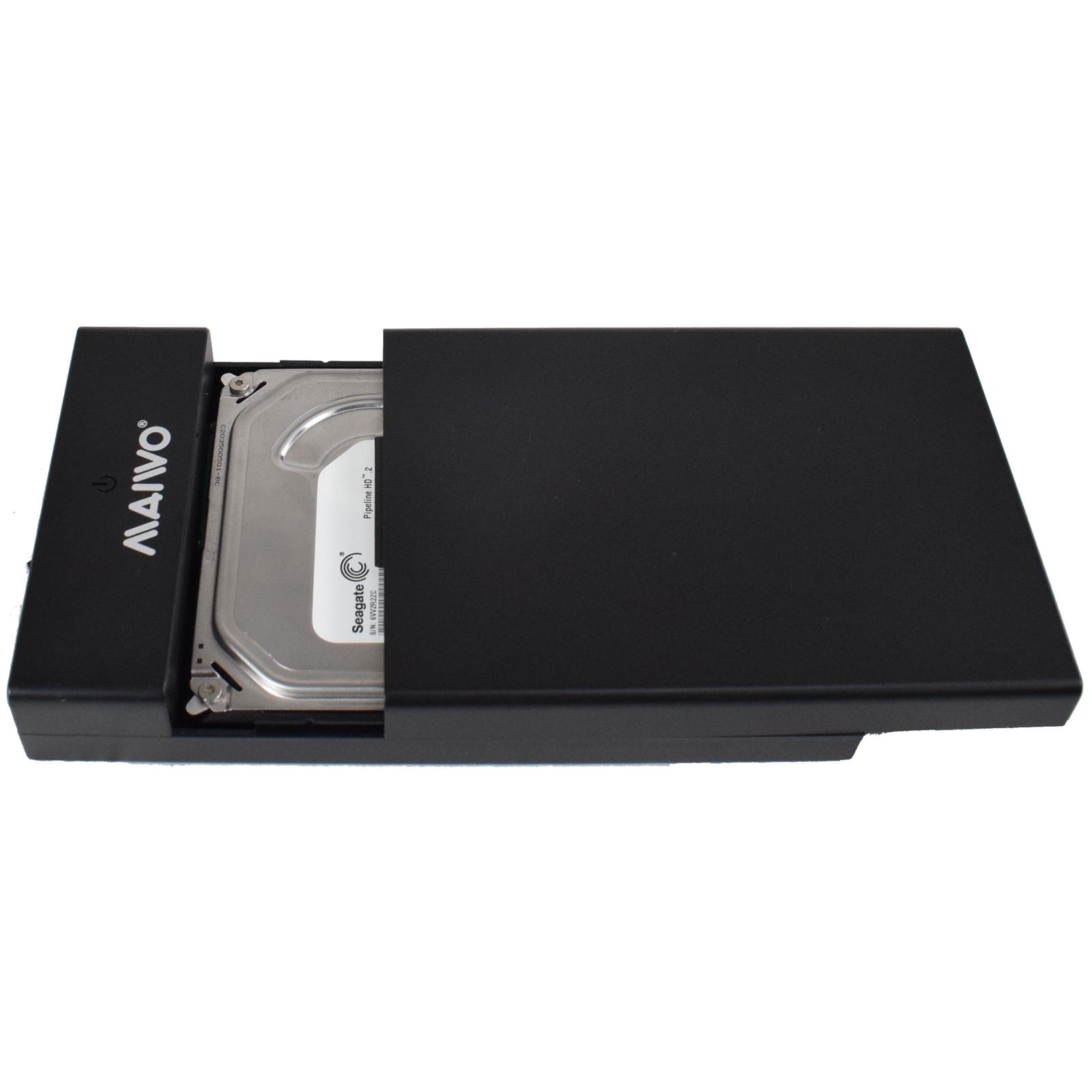 Maiwo K3568A USB 3.0 External Hard Drive Enclosure for 3.5" SATA HDD with Power Adapter thumbnail 2