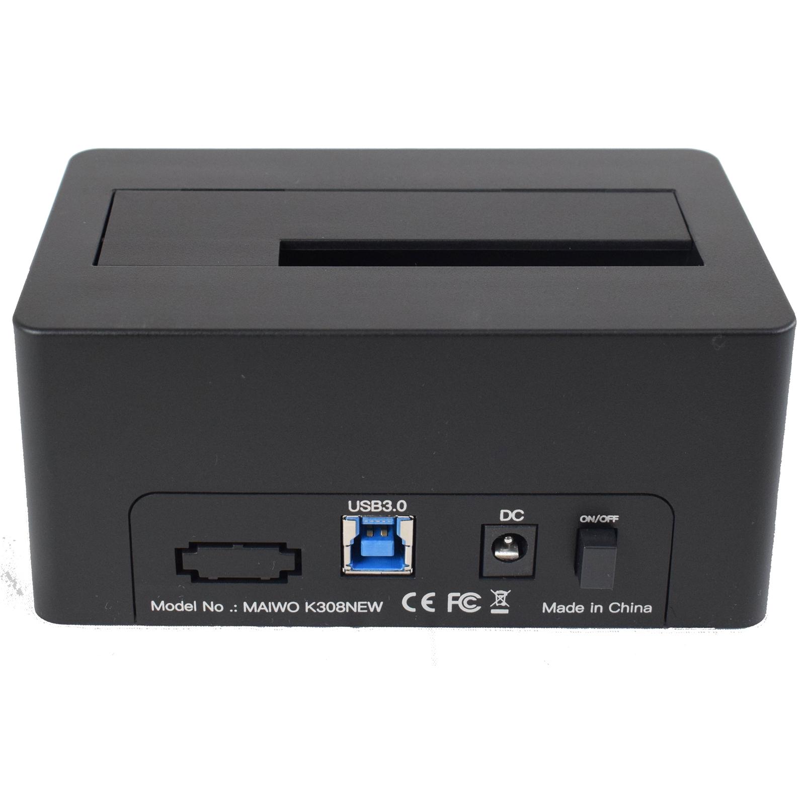 Maiwo K308 USB 3.0 SATA Hard Drive Dock 2.5" & 3.5" HDD SSD Docking Station thumbnail 4