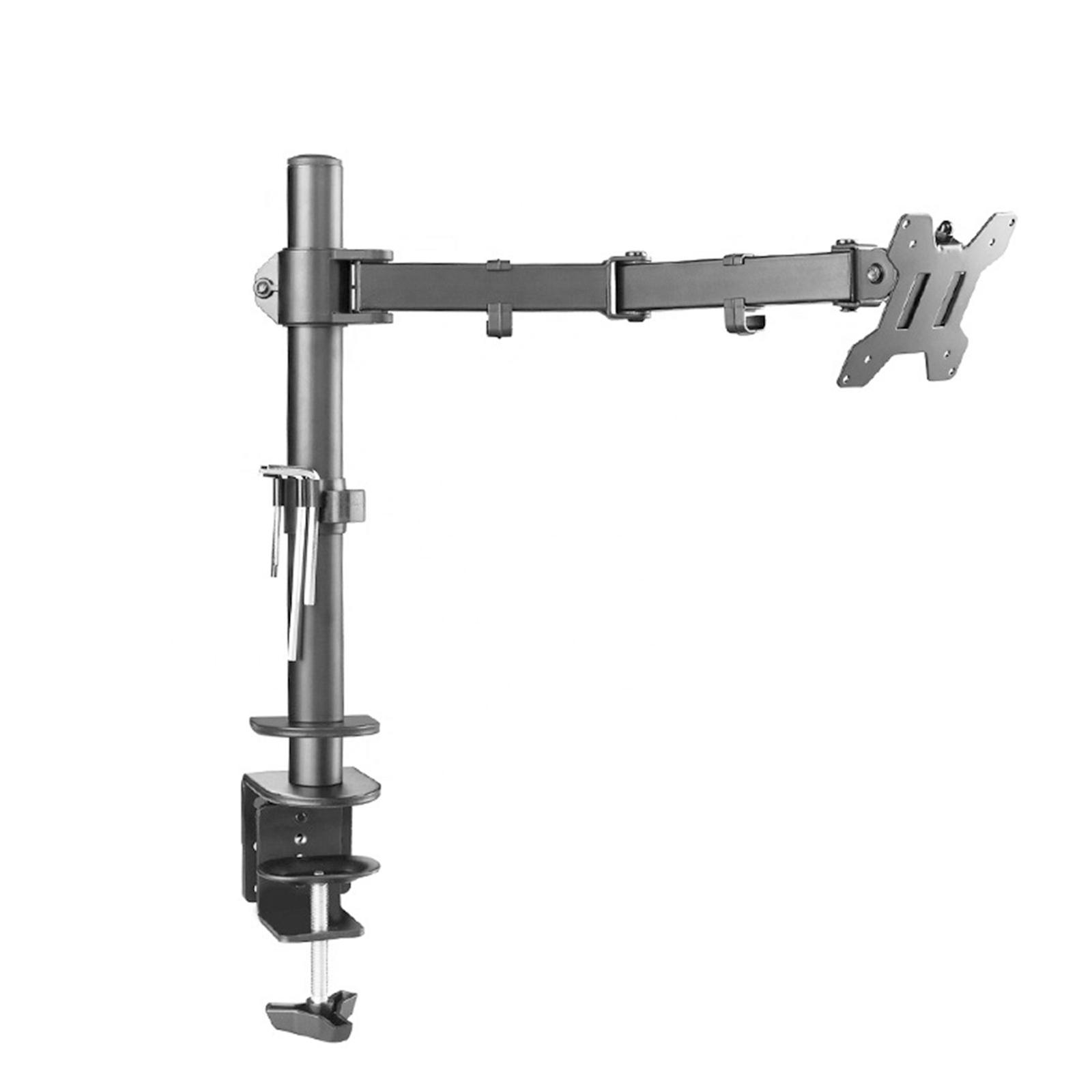 piXL Single Monitor Arm Desk Mount for 27"–32" Monitors VESA 75x75/100x100 Black