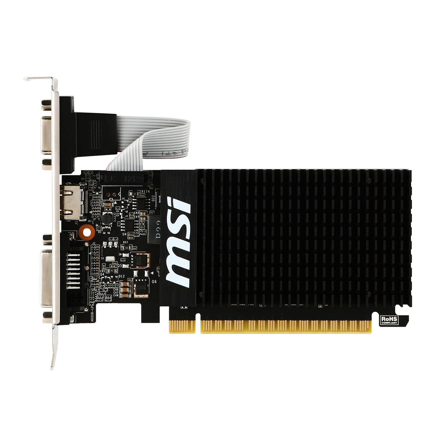 MSI GeForce GT 710 2GB DDR3 Low Profile Passive Graphics Card HDMI DVI VGA thumbnail 2