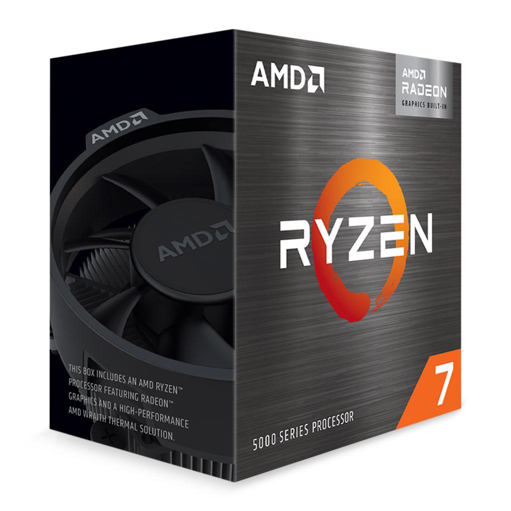 AMD Ryzen 7 5700G AM4 CPU 8 Core 16 Thread 4.6GHz with Radeon Graphics & Wraith Stealth thumbnail 2
