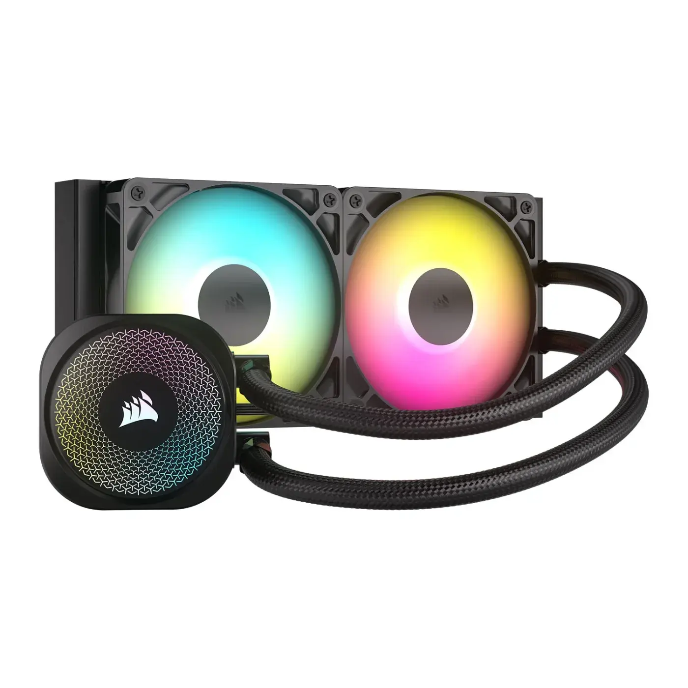 Corsair NAUTILUS 240 RS ARGB AIO CPU Cooler Black, 2x 120mm ARGB RS120 Copper Coldplate Aluminium Radiator Intel/AMD