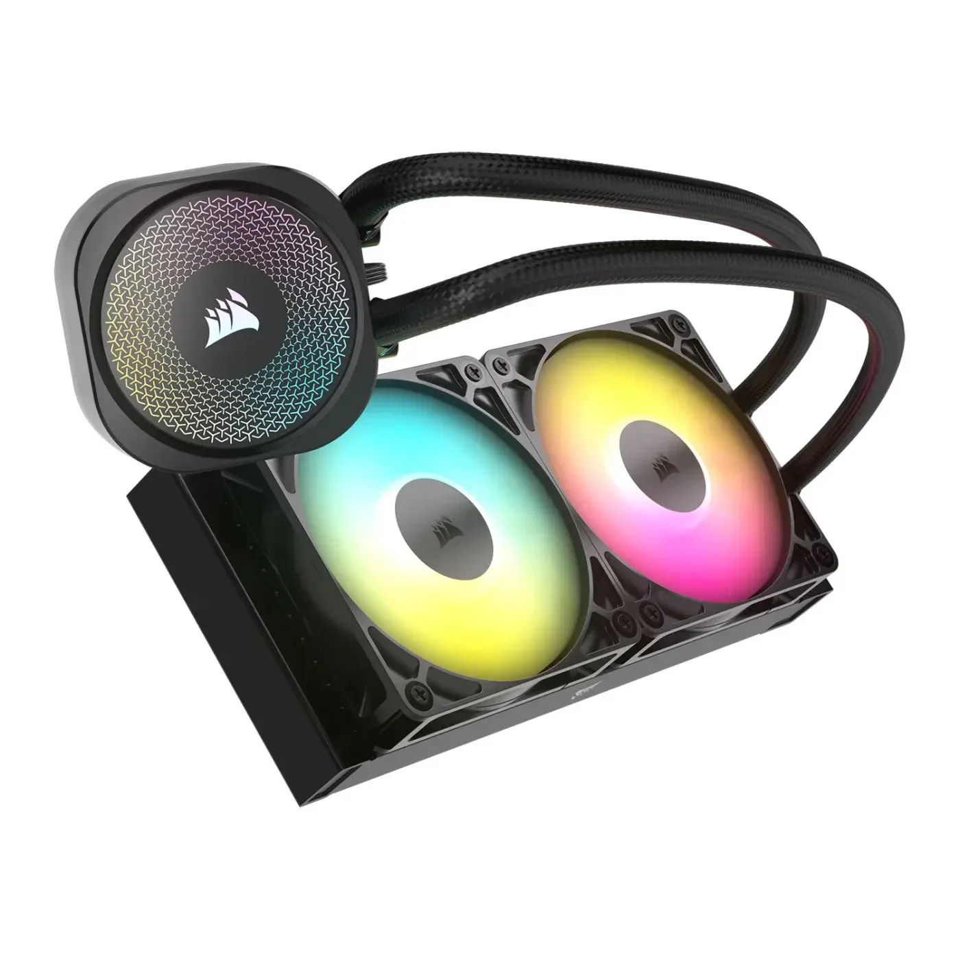 Corsair NAUTILUS 240 RS ARGB AIO CPU Cooler Black, 2x 120mm ARGB RS120 Copper Coldplate Aluminium Radiator Intel/AMD thumbnail 3
