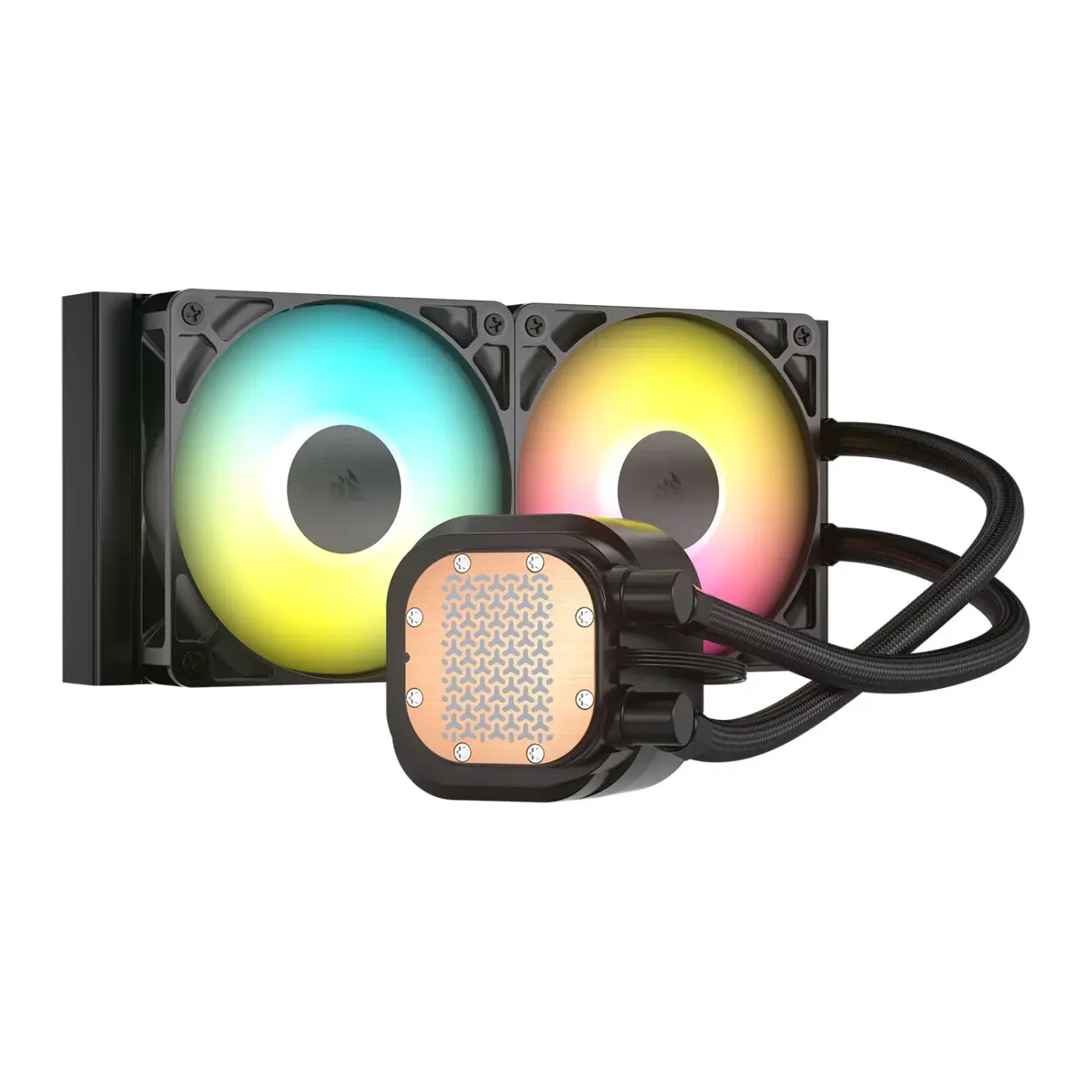 Corsair NAUTILUS 240 RS ARGB AIO CPU Cooler Black, 2x 120mm ARGB RS120 Copper Coldplate Aluminium Radiator Intel/AMD thumbnail 2