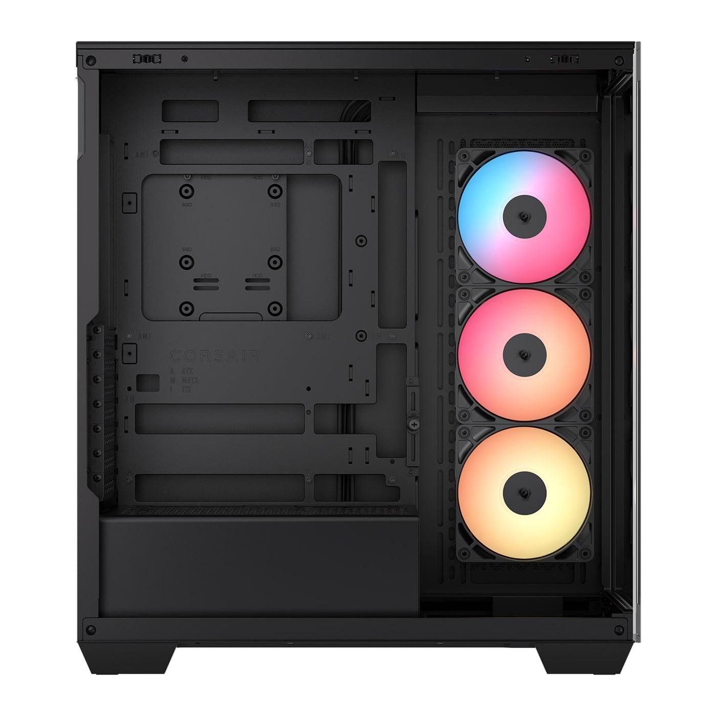 Corsair 3500X RS-R ARGB Black Mid Tower Tempered Glass Reverse Connection 3x RS120R Fans USB 3.2 Type-C thumbnail 3