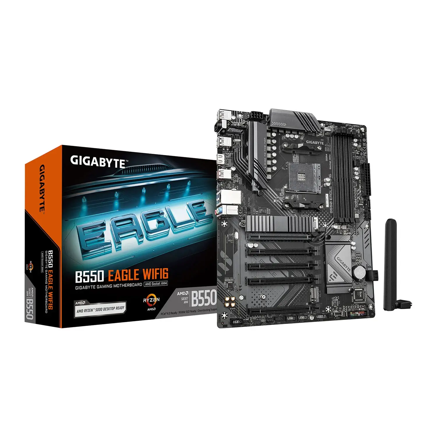 Gigabyte B550 EAGLE WIFI6 Motherboard + AMD Ryzen 5 5500 CPU Bundle thumbnail 2