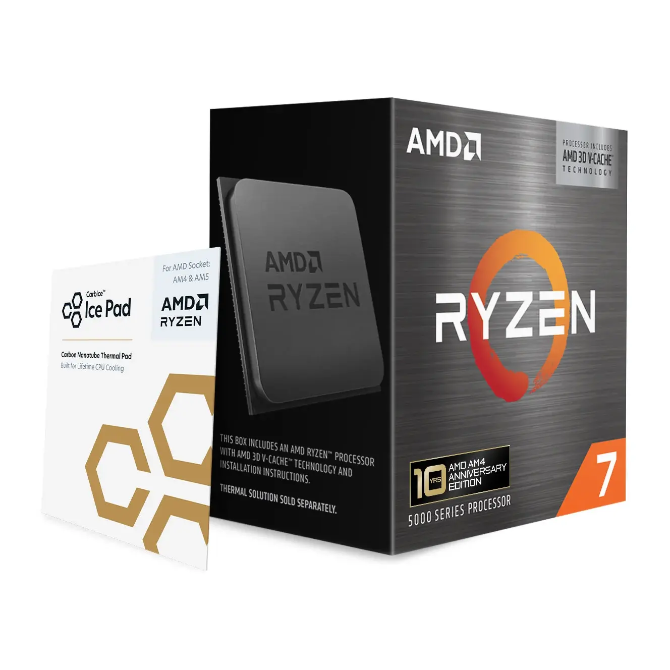 AMD Ryzen 7 5800X3D 10th Anniversary AM4 CPU 8 Core 4.5GHz 96MB 3D V-Cache