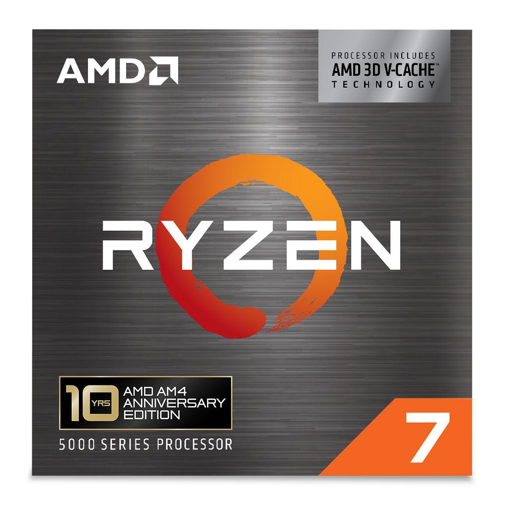 AMD Ryzen 7 5800X3D 10th Anniversary AM4 CPU 8 Core 4.5GHz 96MB 3D V-Cache thumbnail 2