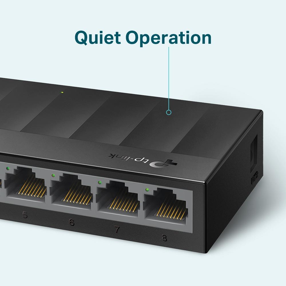 TP-Link LS1008G 8-Port Gigabit Desktop Network Switch 10/100/1000Mbps Plug & Play thumbnail 5