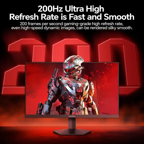 Koorui G2711P 27" IPS Gaming Monitor 200Hz 1ms FHD FreeSync Premium HDMI DisplayPort thumbnail 4