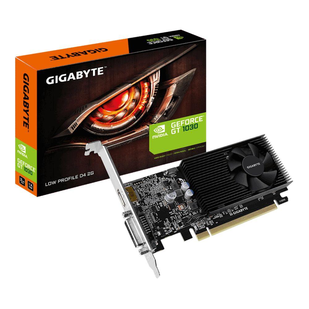 Gigabyte GeForce GT 1030 Low Profile 2GB DDR4 Graphics Card HDMI DVI PCIe