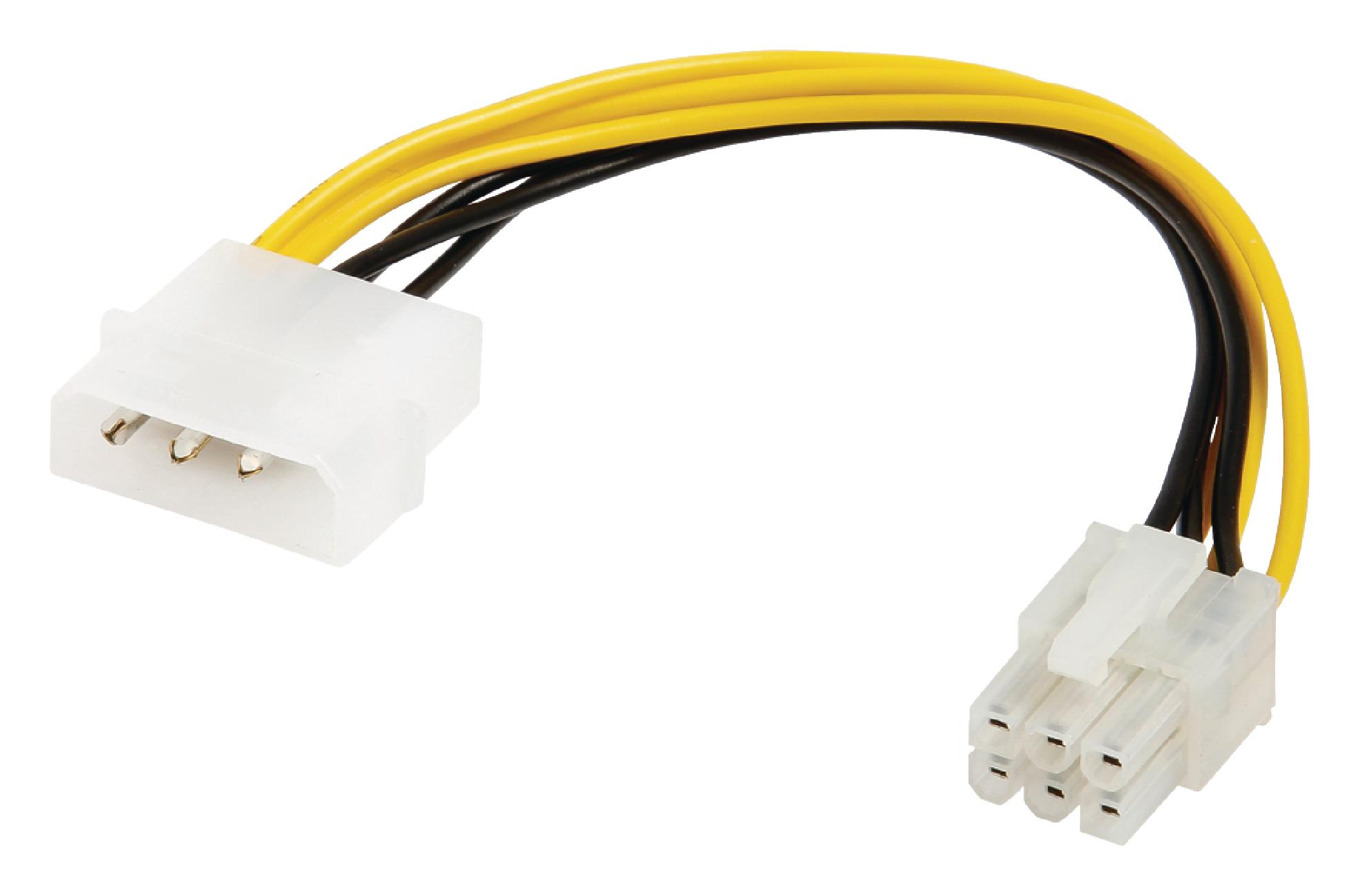 Bandridge Molex to PCI Express Power Cable 20cm Molex Male to PCIe Female BCL9730 thumbnail 4