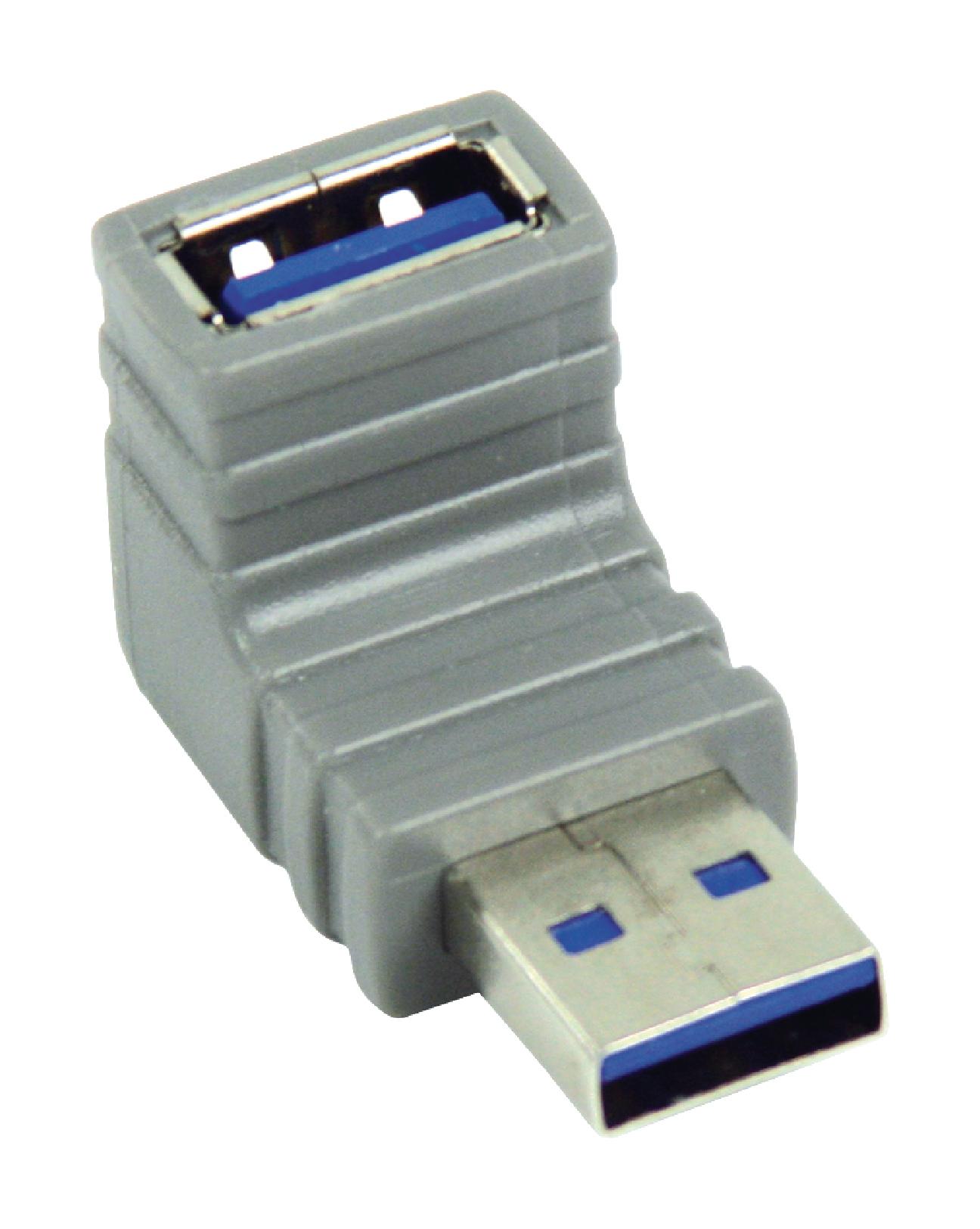 Bandridge USB 3.0 270° Angled Adapter USB-A Male to USB-A Female Grey BCP582 thumbnail 3
