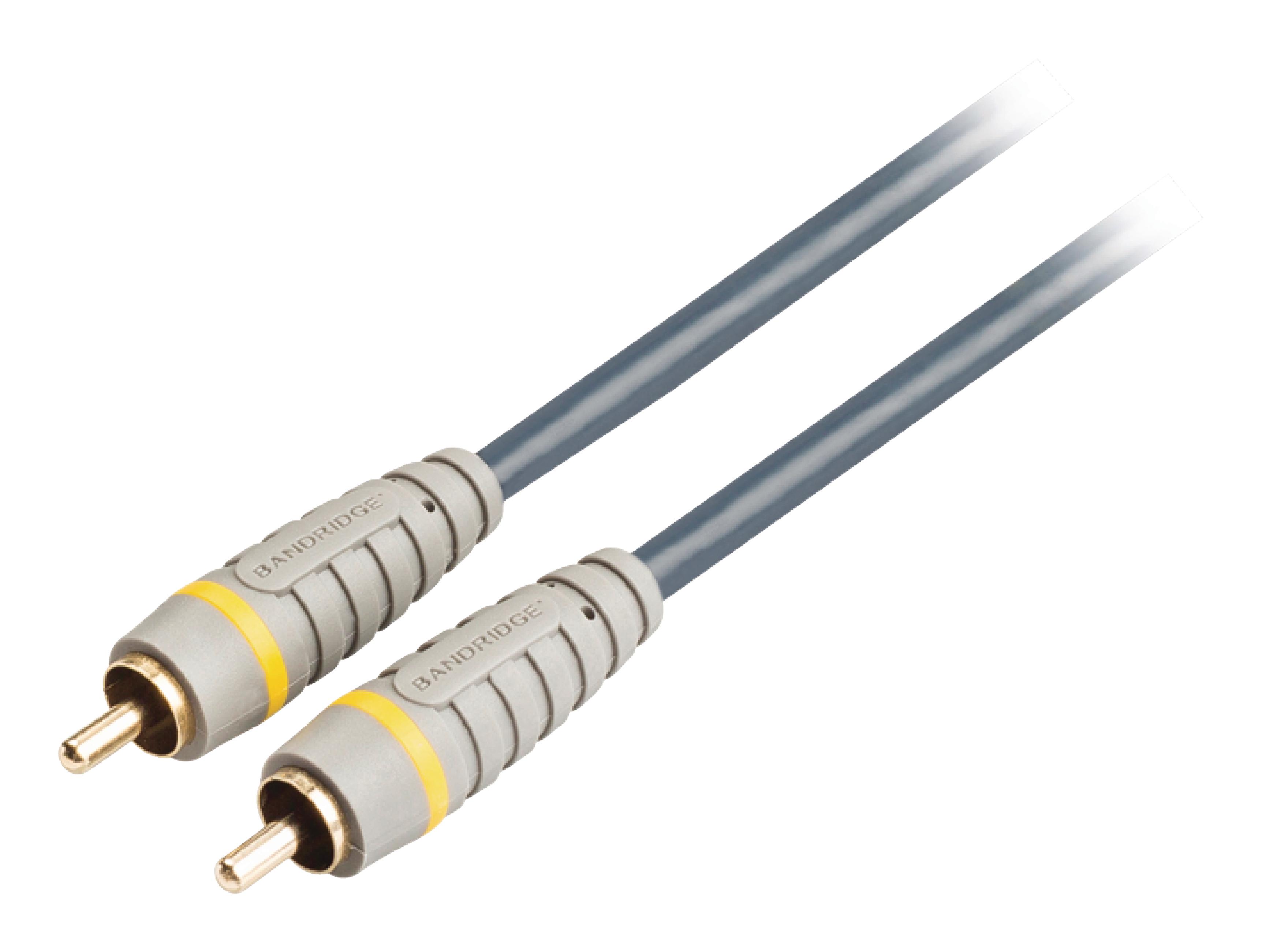 Bandridge 5m Composite Video Cable RCA Male to RCA Male Blue BVL5005 thumbnail 4