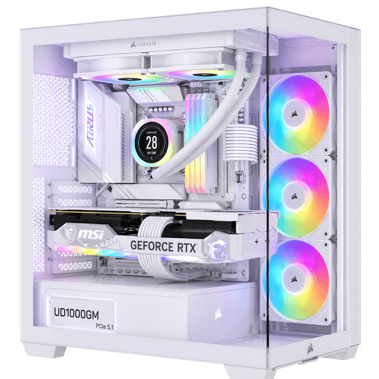 PCGH GlacierCore 5080 X3D Gaming PC – RTX 5080 Ryzen 9 9950X3D 32GB RAM