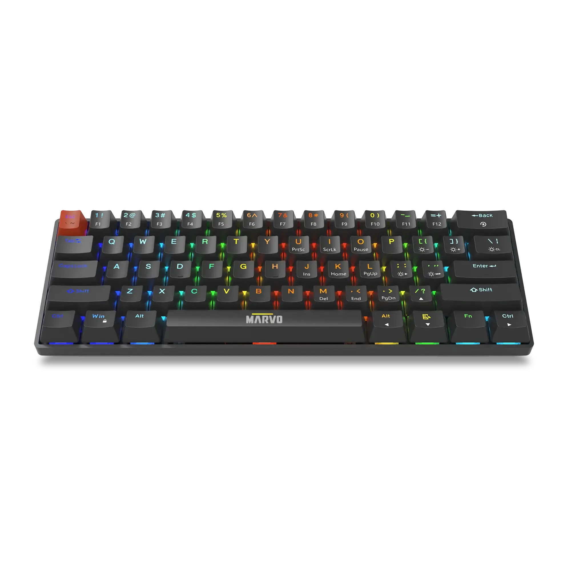Marvo Saber 61 KG933G Mechanical Gaming Keyboard RGB 60% Red Switch UK Layout