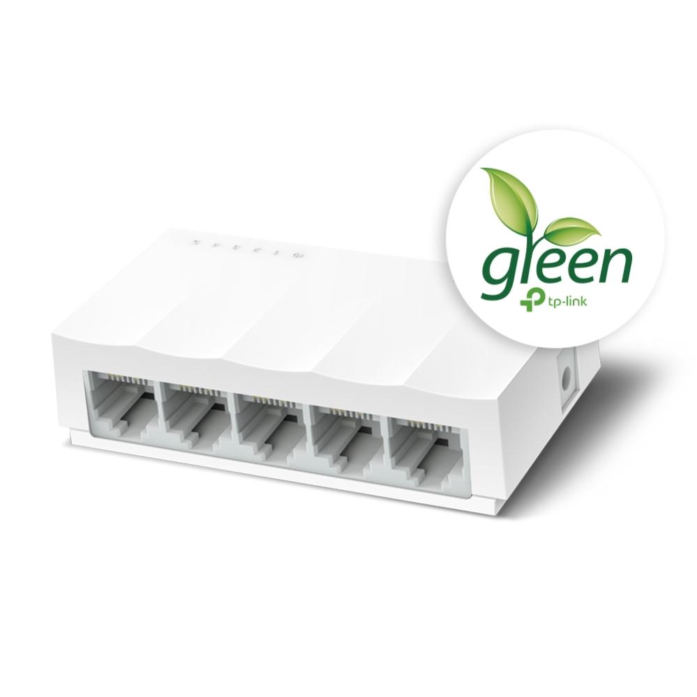 TP-Link LS1005 5-Port Fast Ethernet Desktop Network Switch 10/100Mbps Plug & Play thumbnail 3