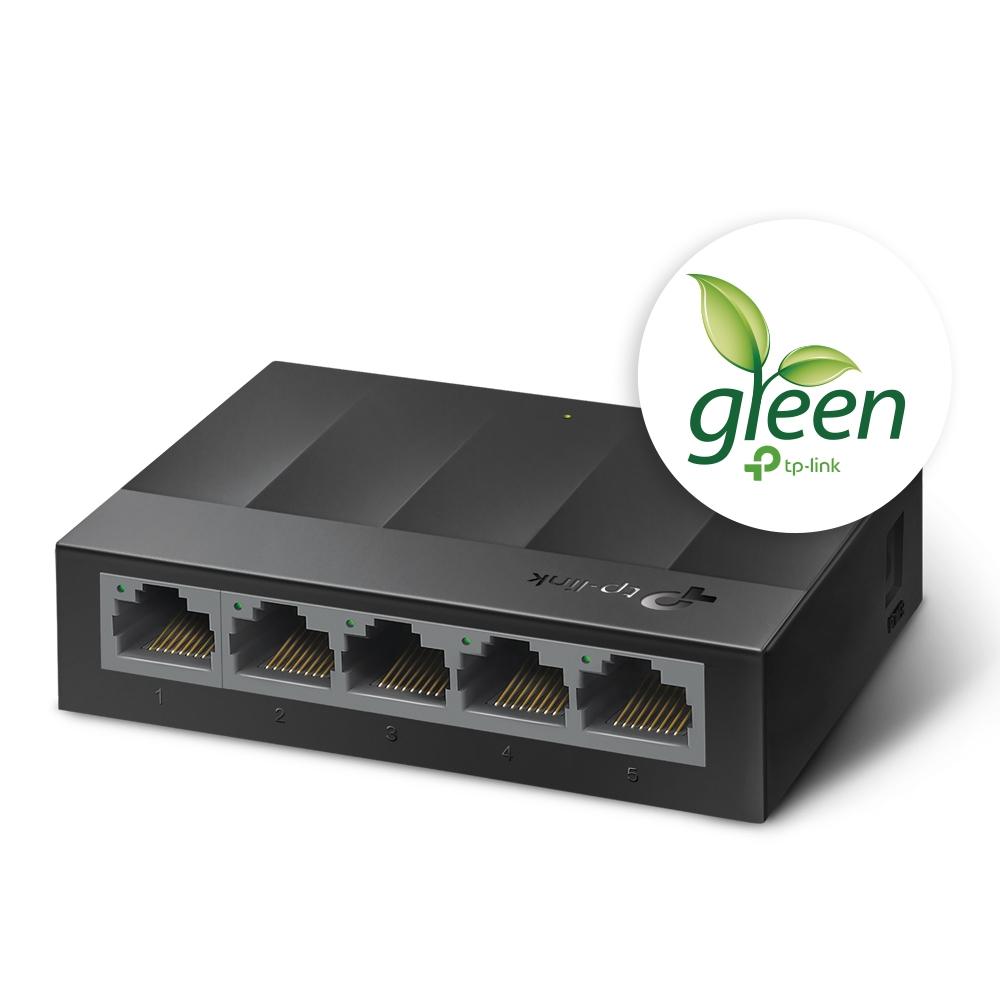 TP-Link LS1005G 5-Port Gigabit Desktop Network Switch 10/100/1000Mbps Plug & Play thumbnail 3