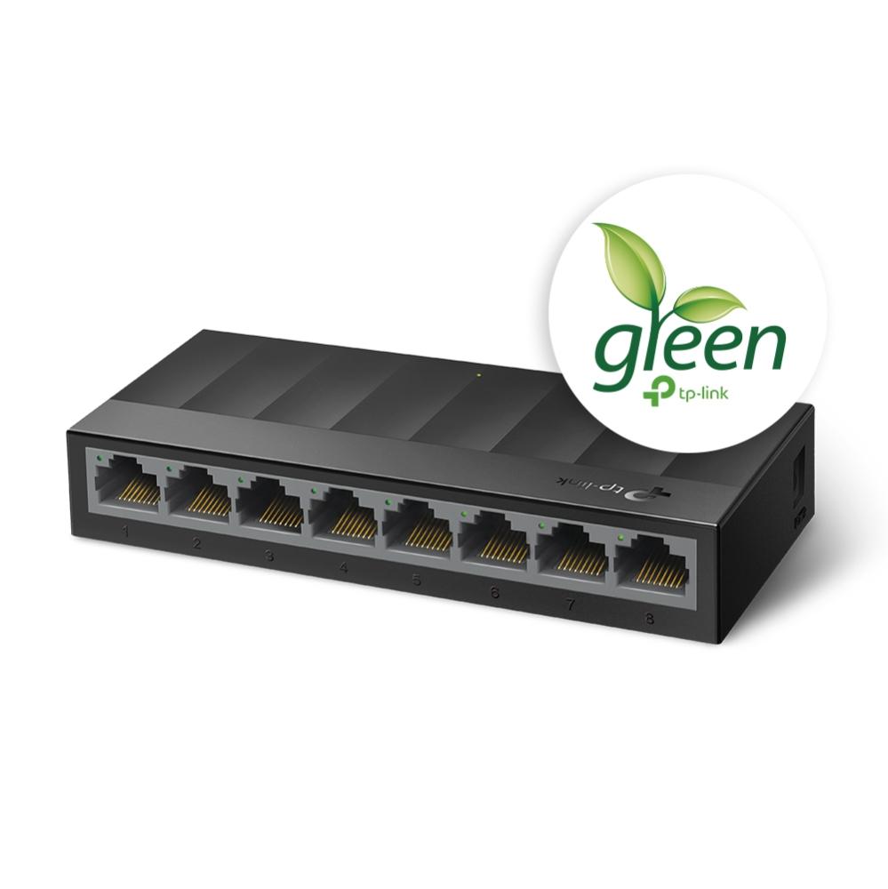 TP-Link LS1008G 8-Port Gigabit Desktop Network Switch 10/100/1000Mbps Plug & Play thumbnail 3