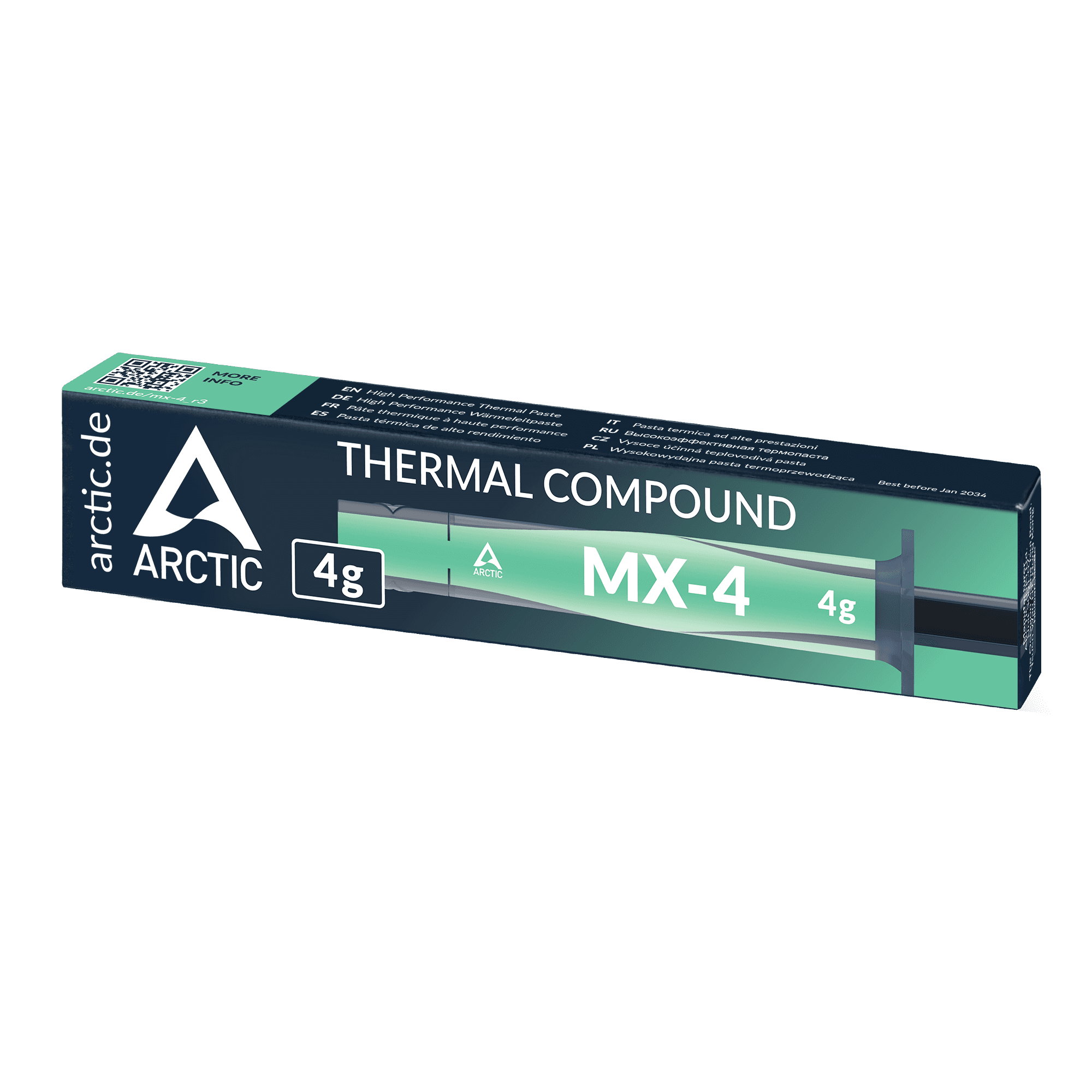 Arctic MX-4 Thermal Paste — 4g Syringe, High Durability for All CPU/GPU Coolers