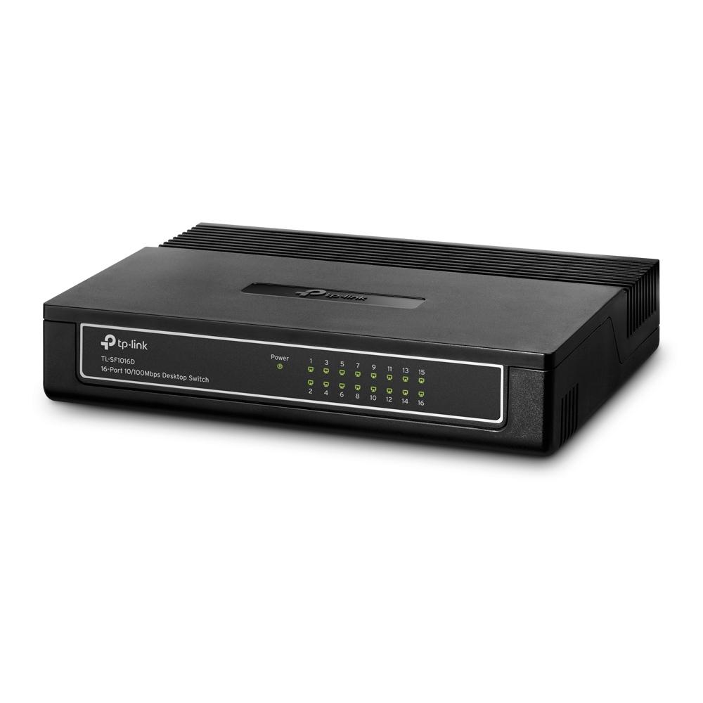 TP-Link TL-SF1016D 16-Port Fast Ethernet Desktop Network Switch 10/100Mbps Plug & Play thumbnail 3
