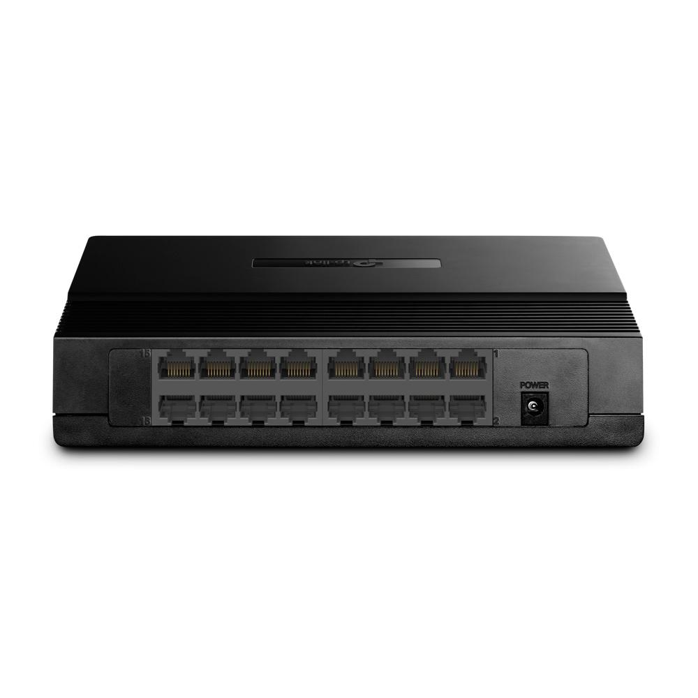 TP-Link TL-SF1016D 16-Port Fast Ethernet Desktop Network Switch 10/100Mbps Plug & Play thumbnail 4