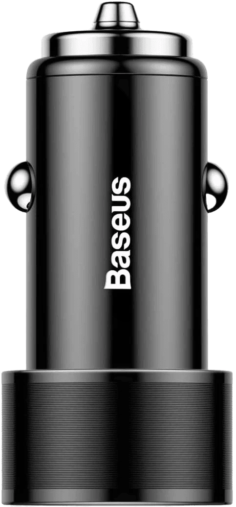 Baseus Small Screw Car Charger 3.4A + Lightning Cable for Smartphone & Tablet thumbnail 2