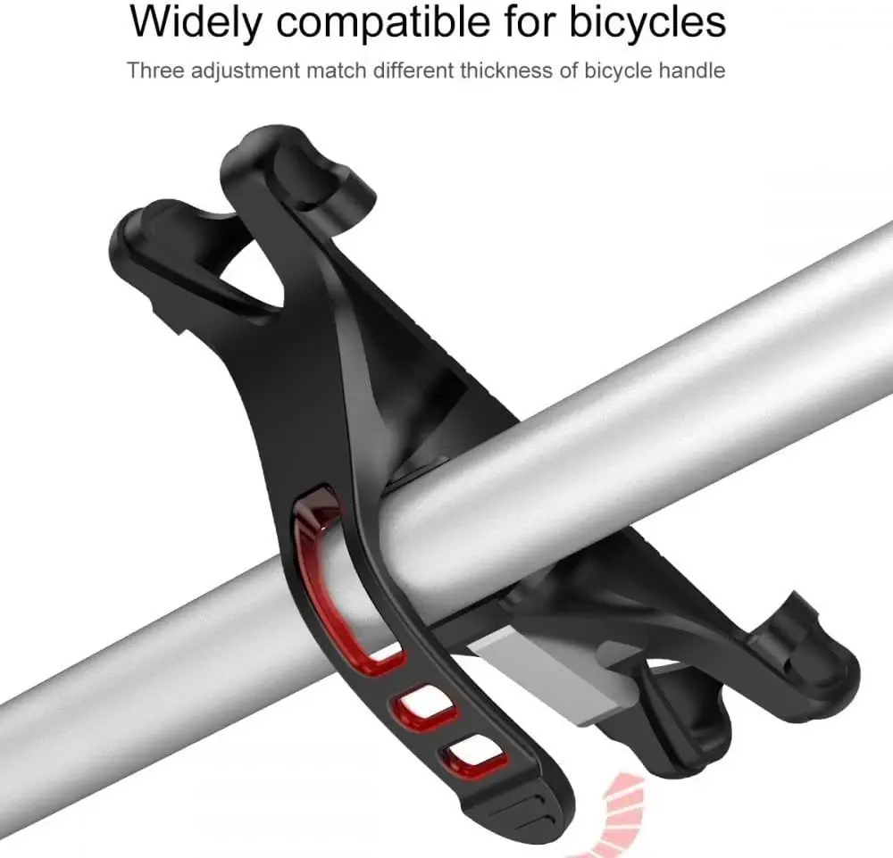 Baseus Miracle Silicone Bicycle Phone Mount — Universal 4–6" (Black) thumbnail 3