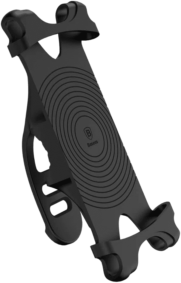 Baseus Miracle Silicone Bicycle Phone Mount — Universal 4–6" (Black)