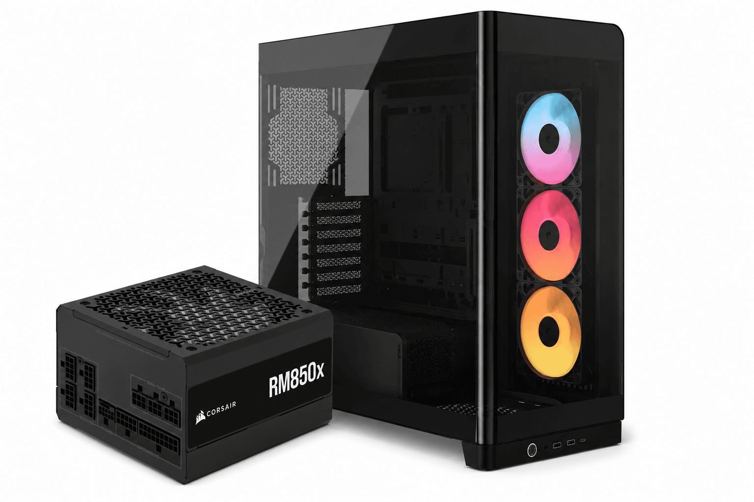 Corsair FRAME 4500X RS-R ARGB Mid Tower Case + RM850x 850W ATX 3.1 Gold Fully Modular PSU Bundle