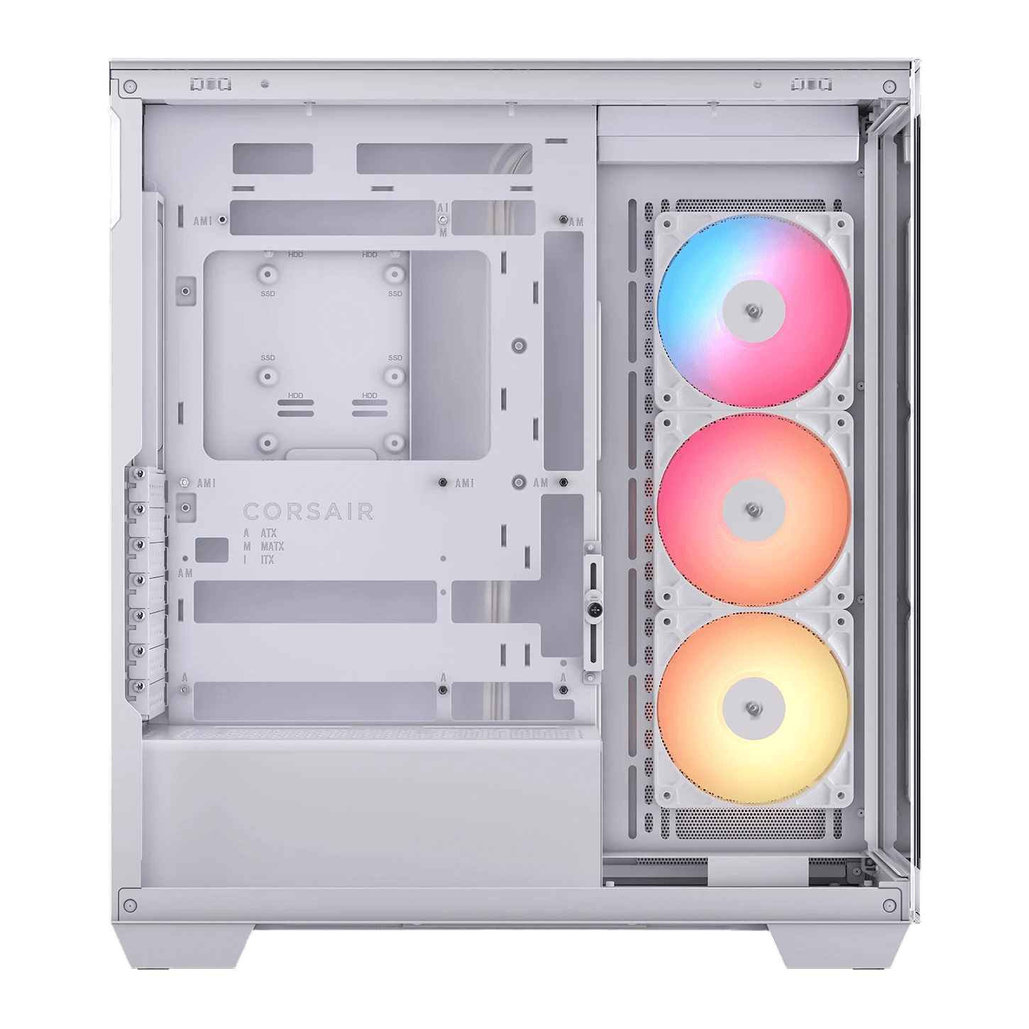 Corsair 3500X RS-R ARGB White Mid Tower Tempered Glass Reverse Connection 3x RS120R Fans USB 3.2 Type-C thumbnail 2