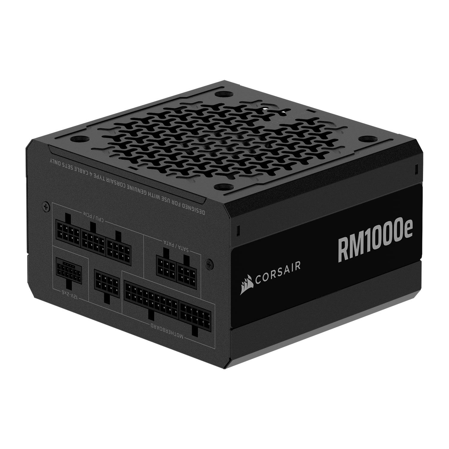 Corsair RM1000e 1000W Fully Modular ATX 3.1 PCIe 5.1 PSU Cybenetics Gold 12V-2x6