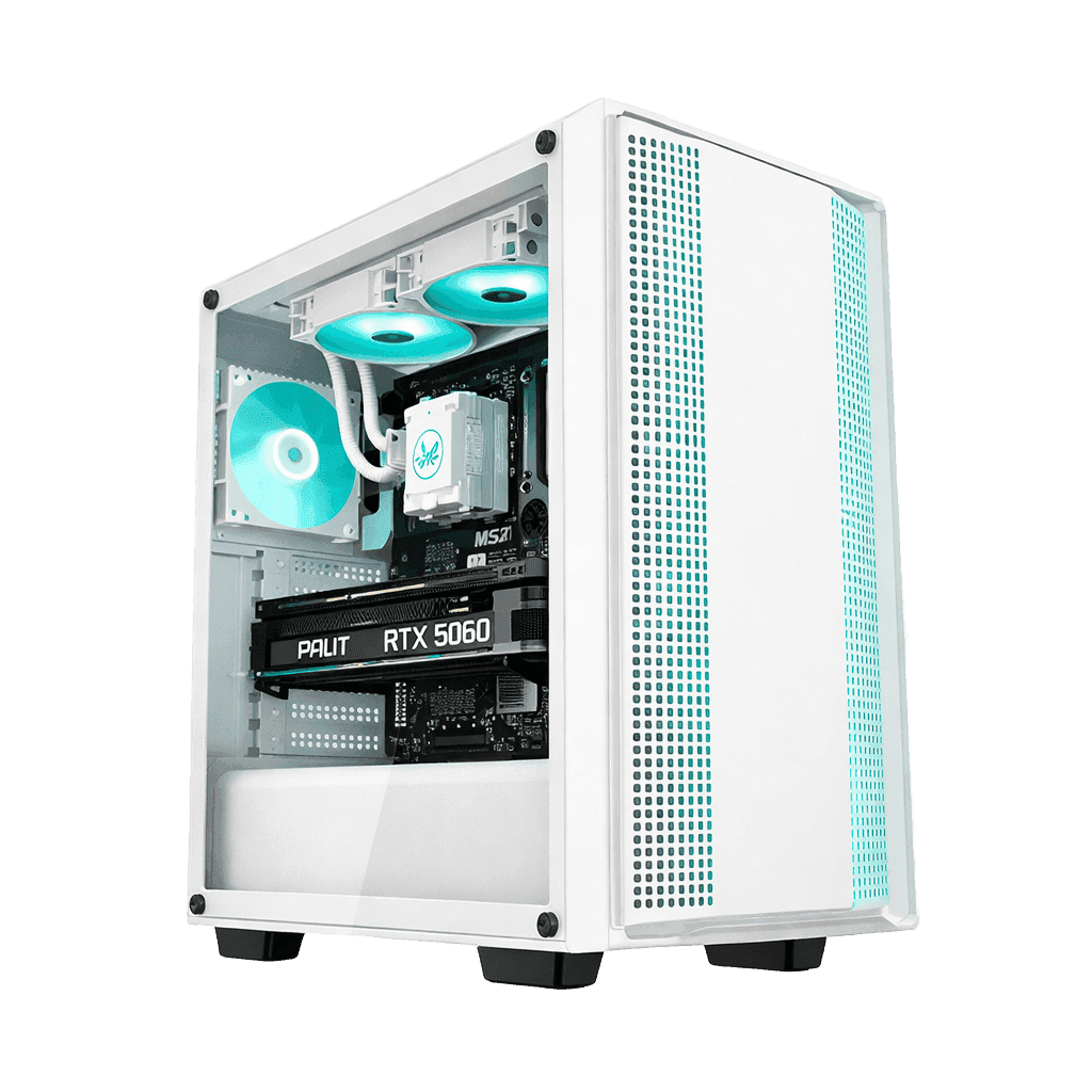PCGH GlacierCore 5060 Gaming PC – RTX 5060 Ryzen 9 5950X 32GB RAM
