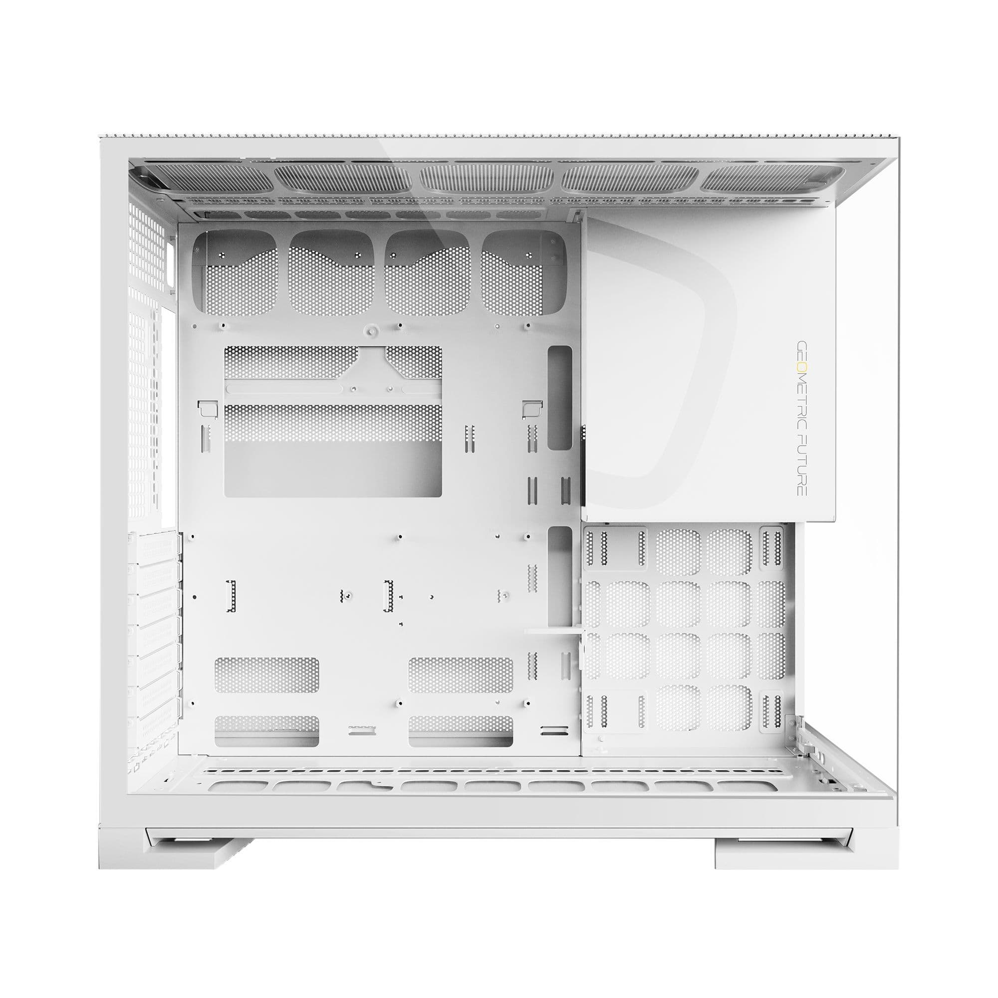 Geometric Future Model 5 White E-ATX Mid Tower PC Case 420mm Radiator USB-C thumbnail 5