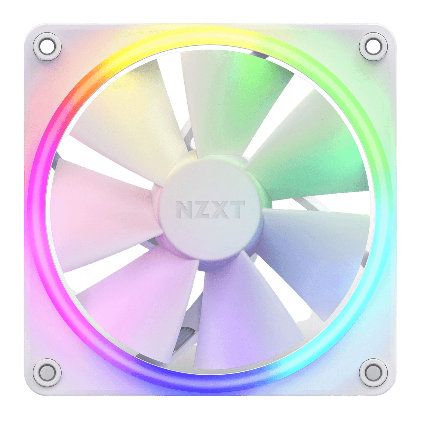 NZXT F120 RGB 120mm PWM Single High Airflow Fan — White thumbnail 4