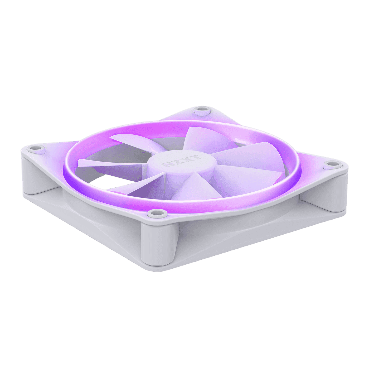 NZXT F120 RGB 120mm PWM Single High Airflow Fan — White thumbnail 2
