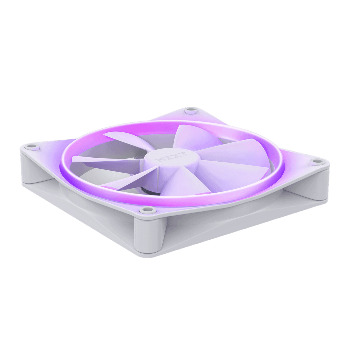NZXT F140 RGB 140mm PWM Single High Airflow Fan — White thumbnail 2