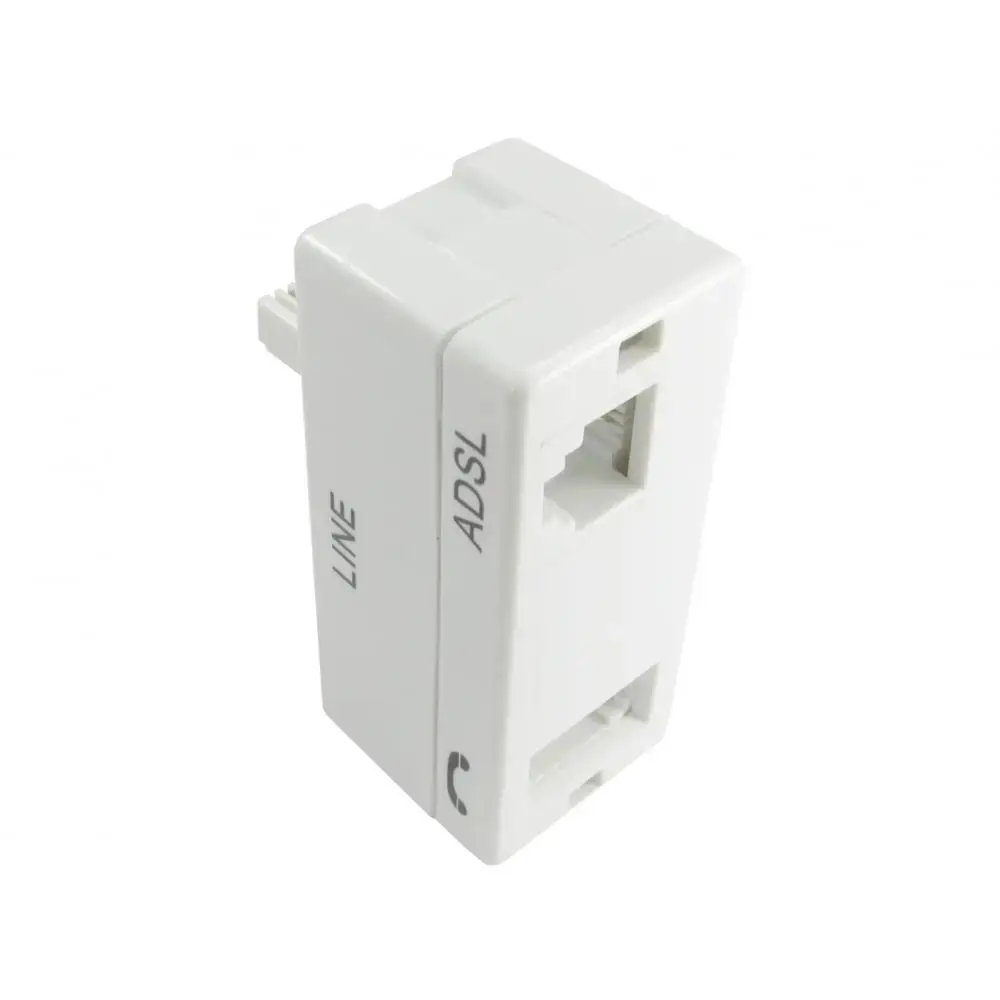 Newlink ADSL Microfilter BT Plug to BT & ADSL Socket Telephone Broadband Adapter