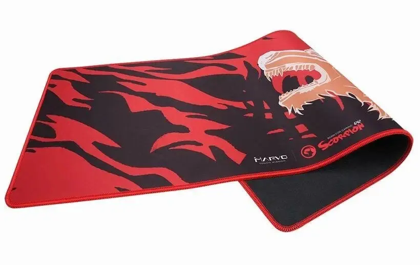 Marvo Scorpion G42 XL Gaming Mouse Pad Non-Slip Extended Desk Mat Black Red thumbnail 2