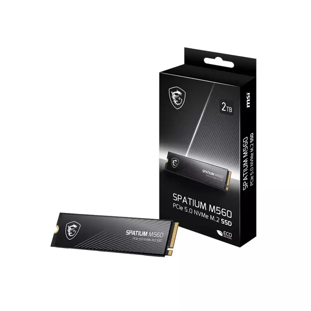 MSI Spatium M560 1TB PCIe Gen 5 NVMe M.2 SSD 10,200MB/s Read 8,400MB/s Write
