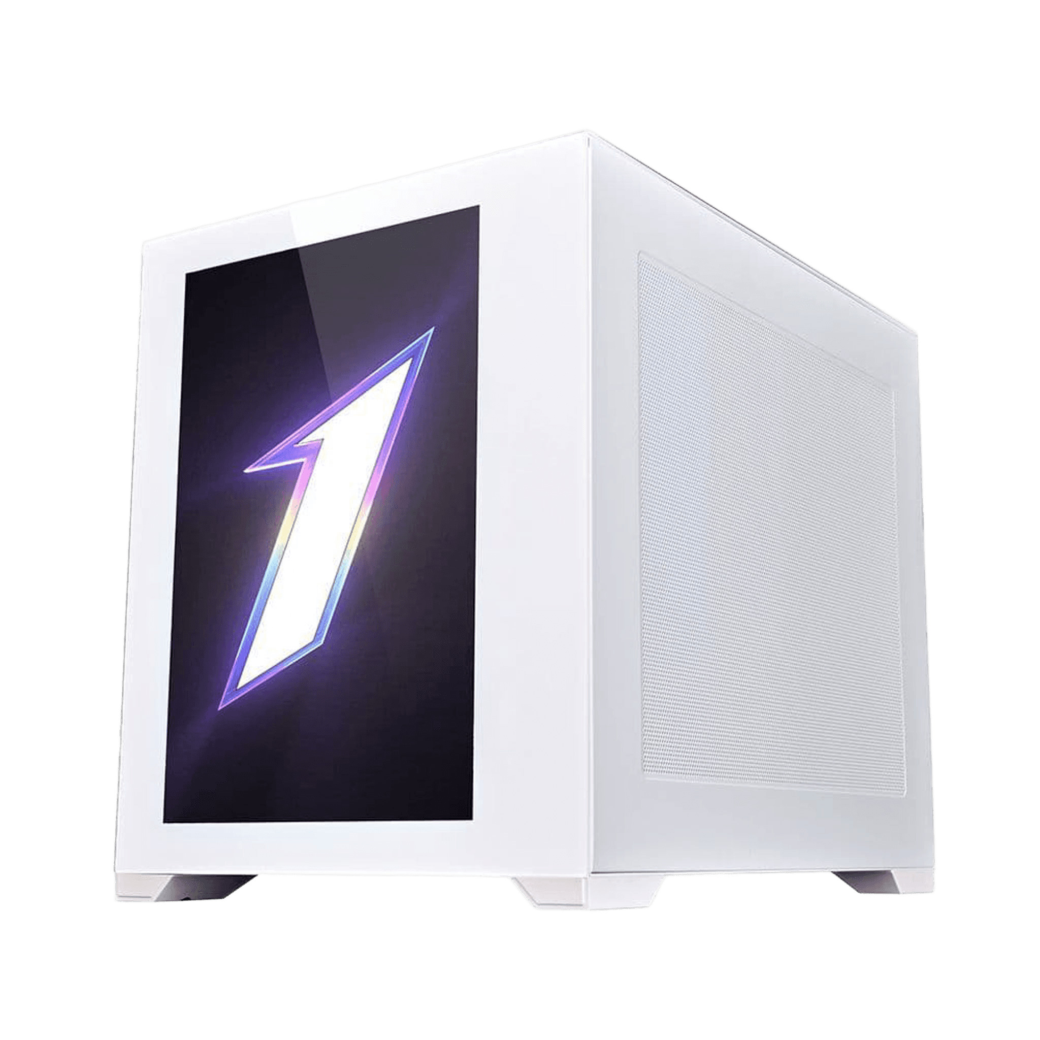 1st Player Steampunk SP7 Emotion View LCD Screen White Mid Tower Case