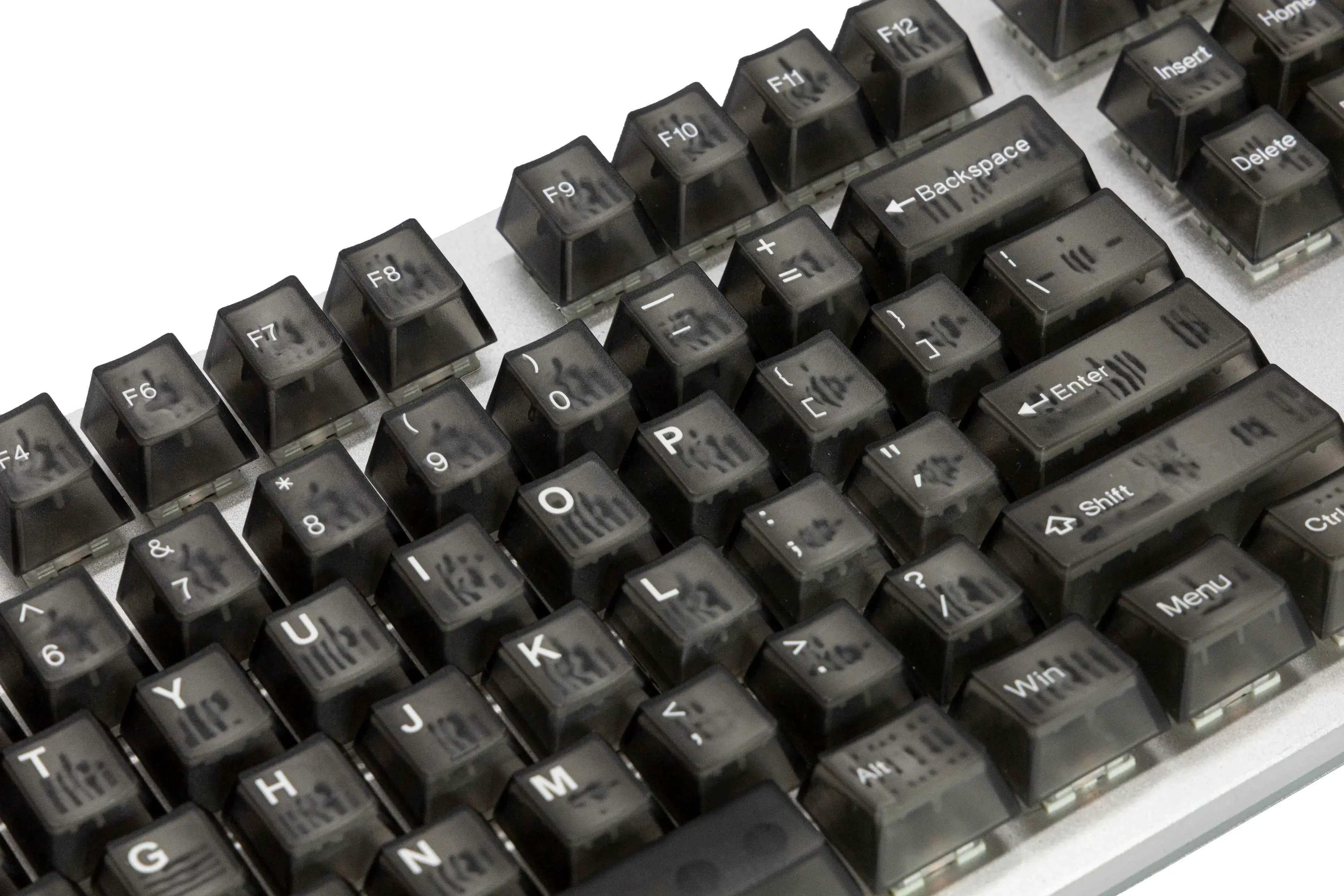 Tai-Hao Translucent Cubic ABS Double-Shot Keycap Set — Smoky Quartz (Backlit), 152 Keys, ANSI + ISO UK thumbnail 3