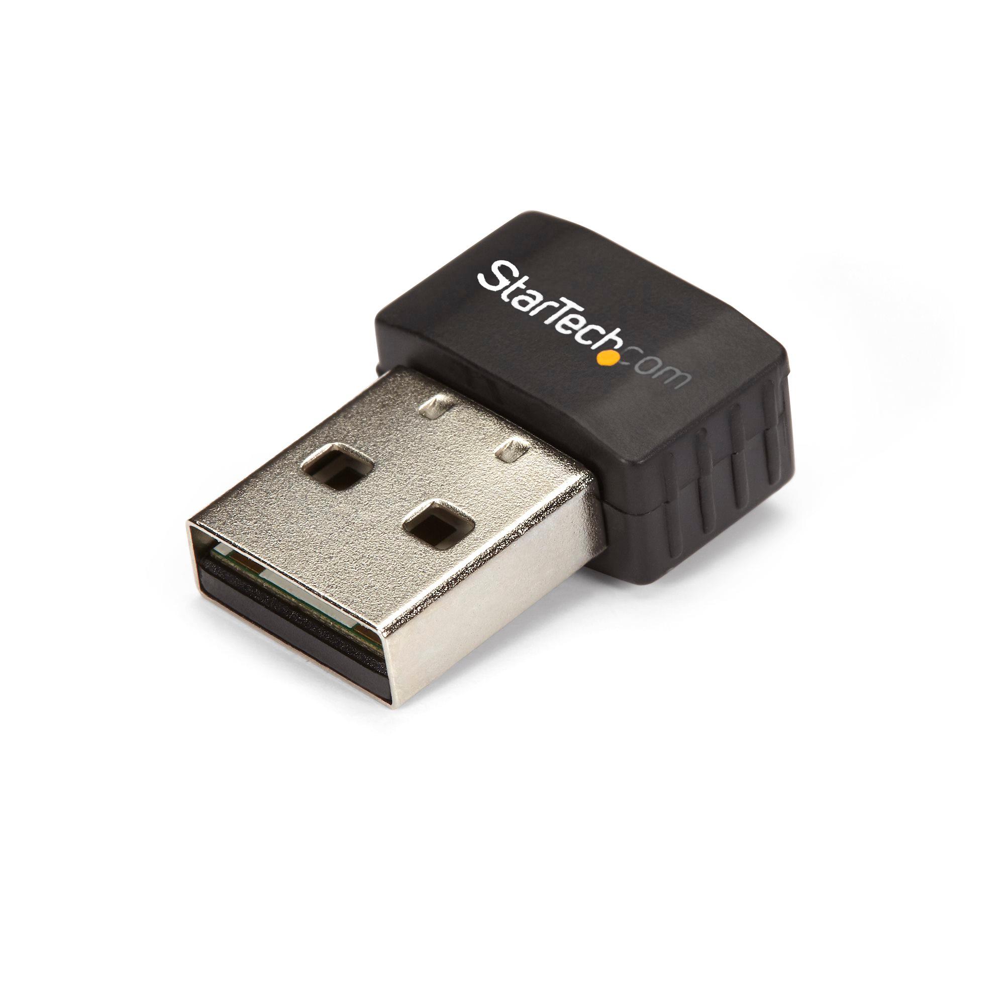StarTech USB433ACD1X1 AC600 Dual Band USB Wi-Fi Adapter Nano Wireless AC USB Adapter