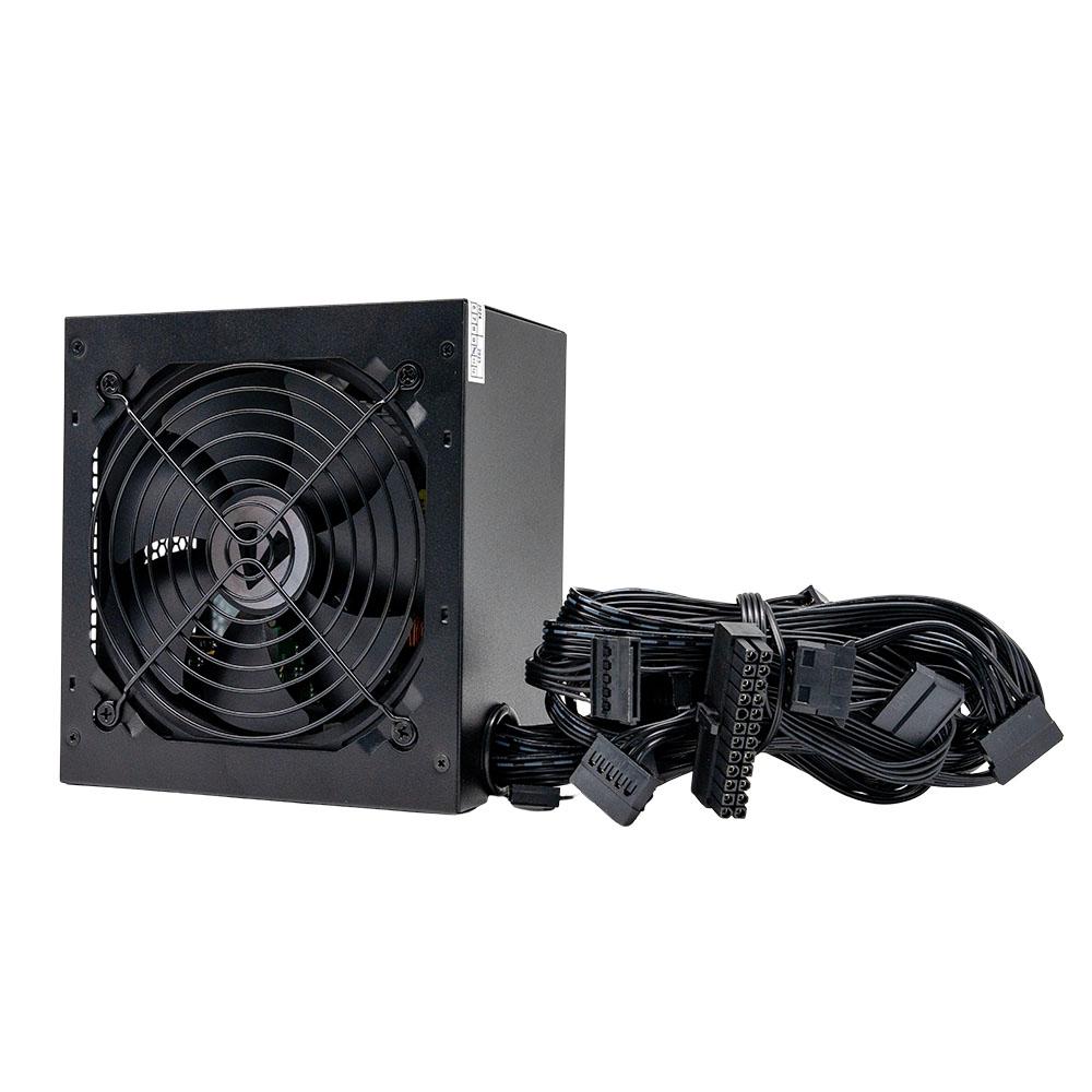 Vida Lite 750W ATX Power Supply — Ultra-Quiet 120mm Fan, PCIe, Flat Black Cables thumbnail 2