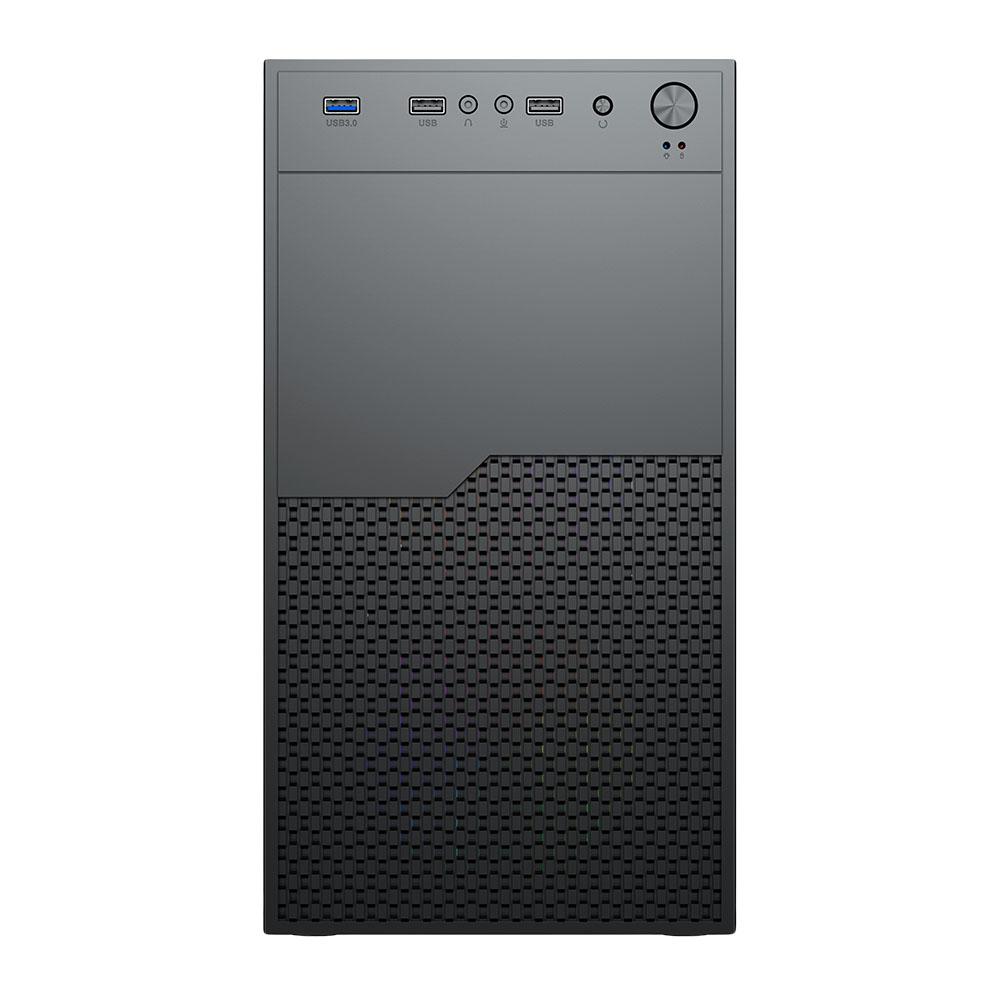Vida Enterprise Black Office Case — Micro ATX, Mesh Front, 120mm Rear Fan thumbnail 2