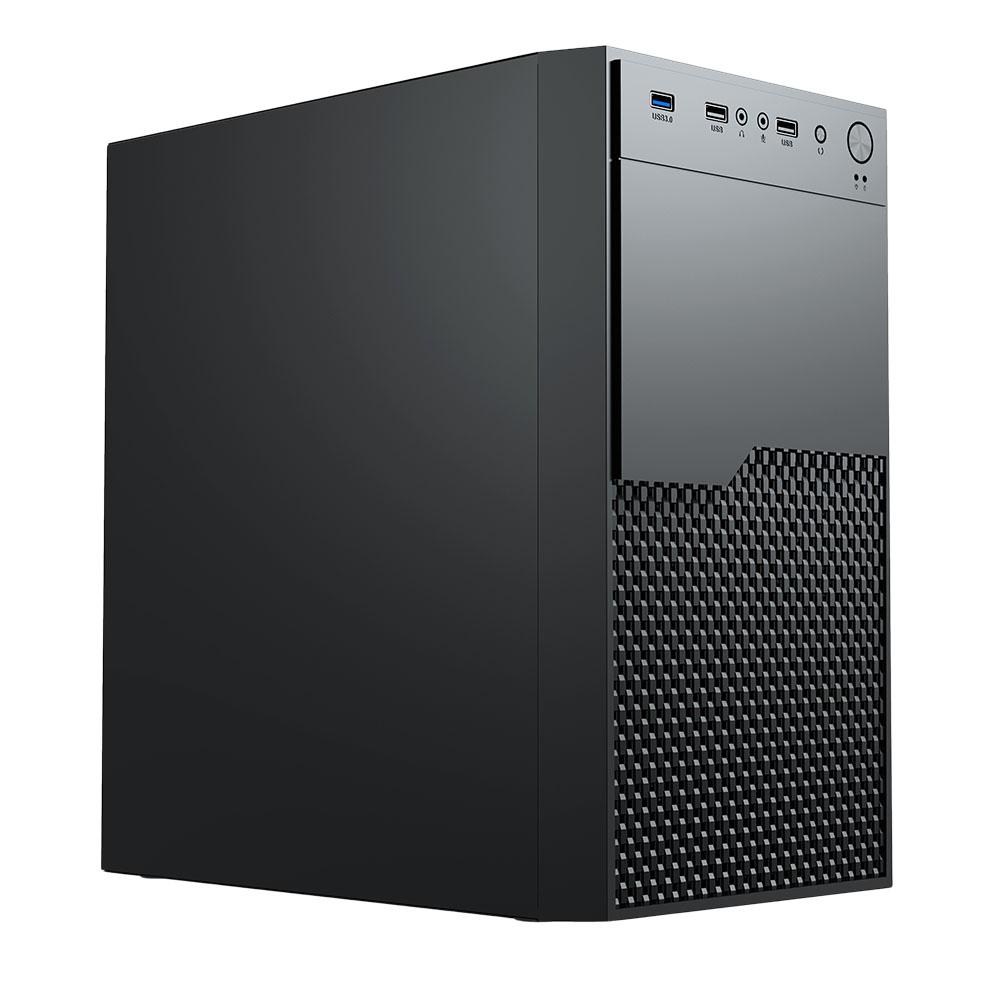 Vida Enterprise Black Office Case — Micro ATX, Mesh Front, 120mm Rear Fan