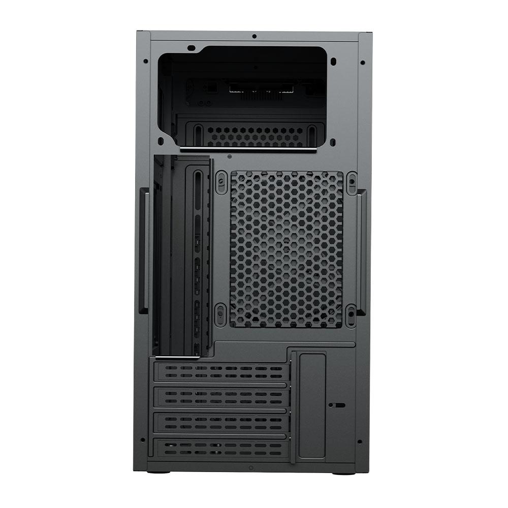 Vida Enterprise Black Office Case — Micro ATX, Mesh Front, 120mm Rear Fan thumbnail 4
