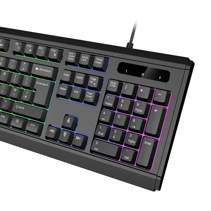 VIDA Gamer 4-in-1 USB Kit — RGB Keyboard, Mouse, Headset & Mouse Mat, UK QWERTY (Black) thumbnail 4